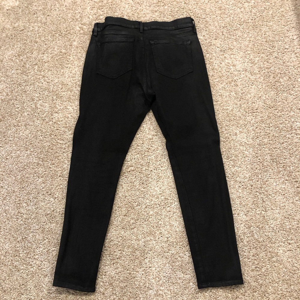 Loft modern skinny jean black metallic